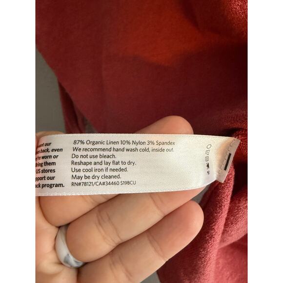 Eileen Fisher Linen Blouse Size Large - Picture 3 of 5